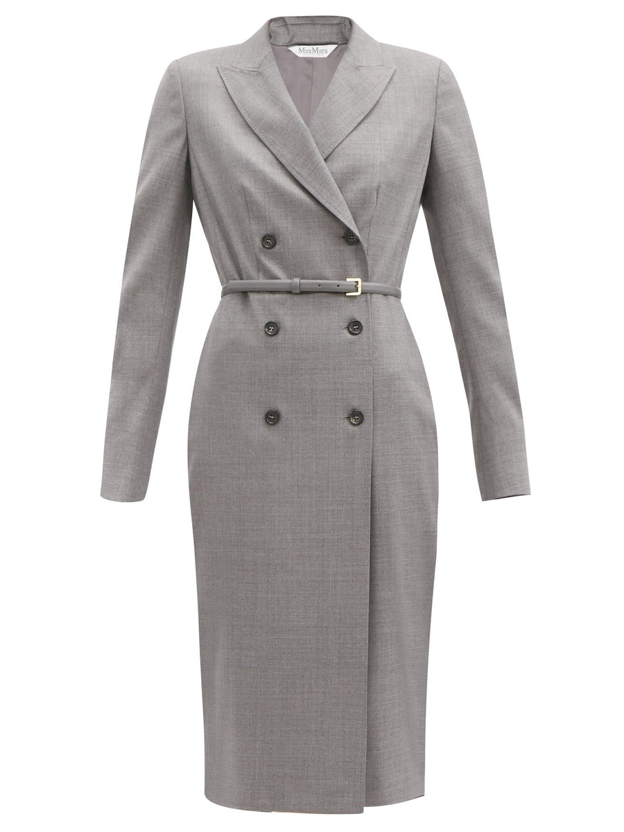 【関税送料込み】Max Mara 「クラリーノ」ミディプリーツドレス チーマ] ロング サテン ドレス, black | 