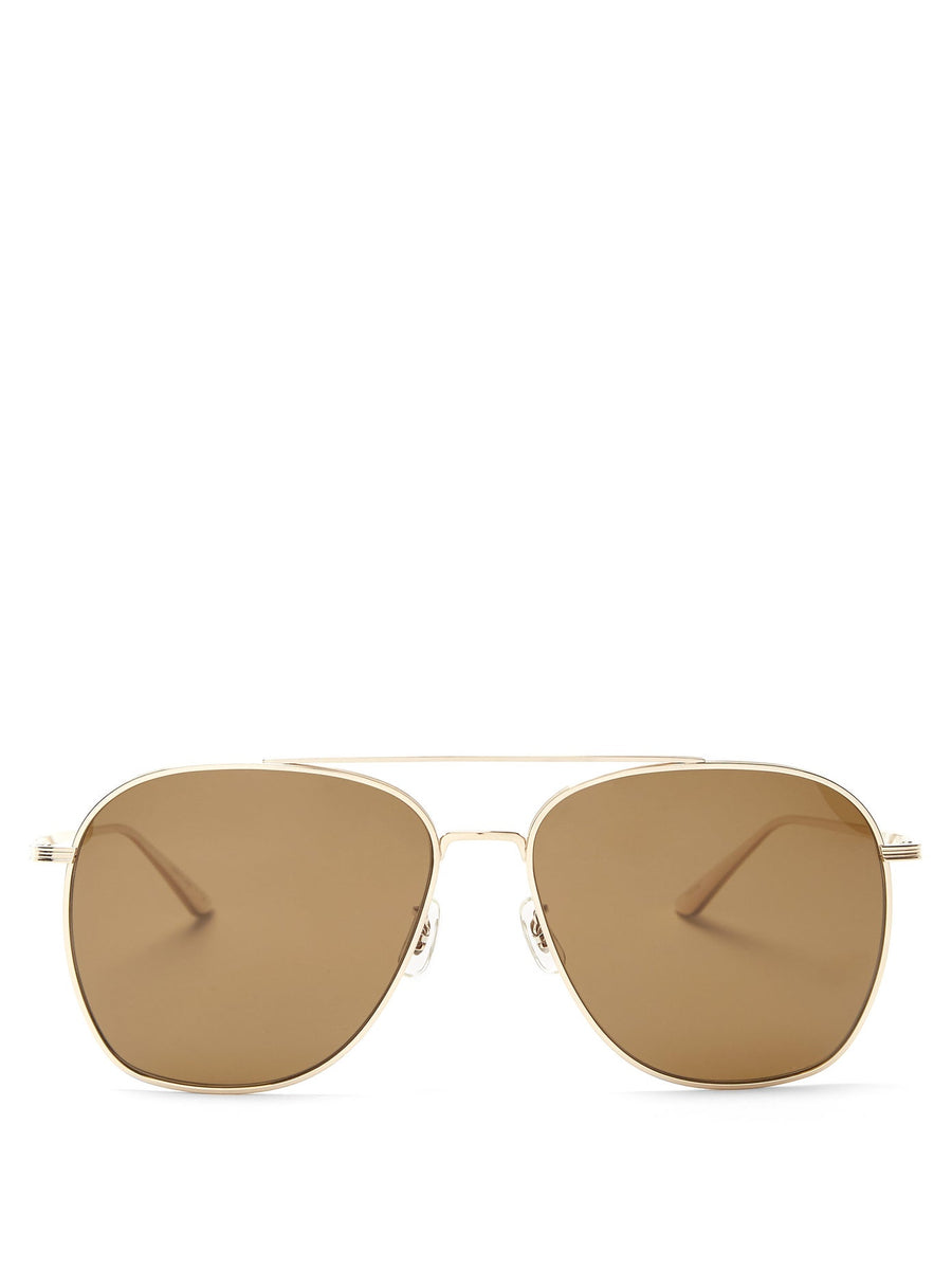 X Oliver Peoples Ellerston Aviatorサングラス – LangShop