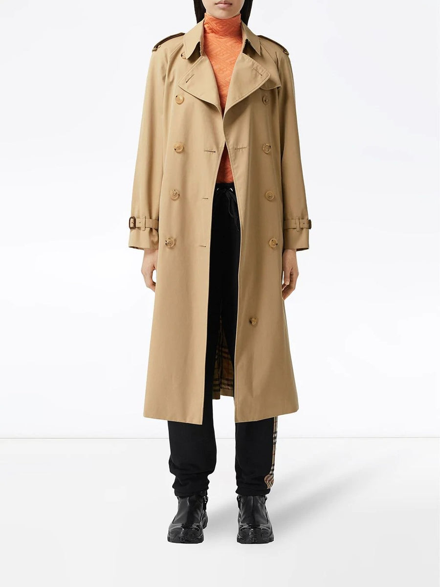 BURBERRY｜COATS (Long Waterloo Heritage Trench Coat (807 Long Waterloo Heritage Trench Coat in Black - Women