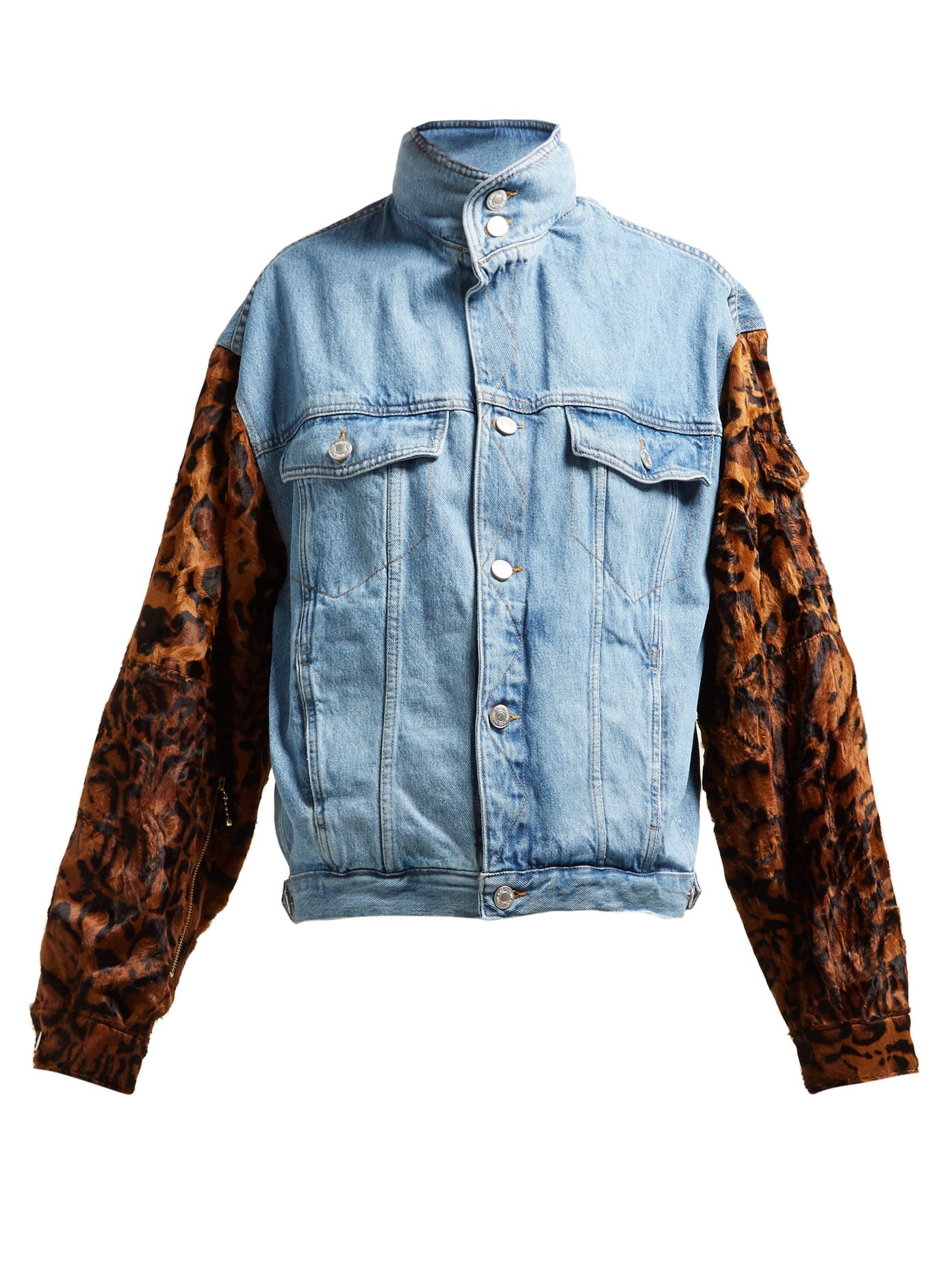 Leopard Field Jacket/レオパード/イタリアジップ/ライナー付 Leopard Field Jacket/レオパード/イタリアジップ/ライナー付
