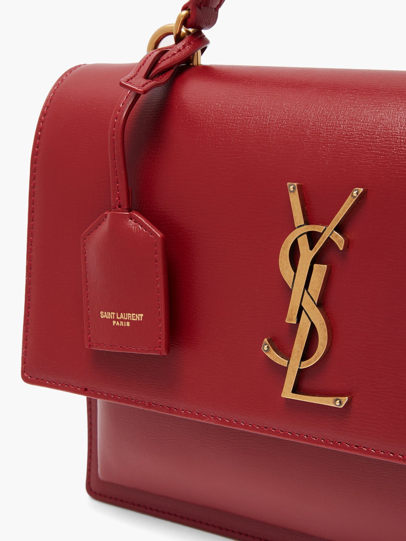 YSL Red Calfskin Sunset Medium QTBIZP3PR7001