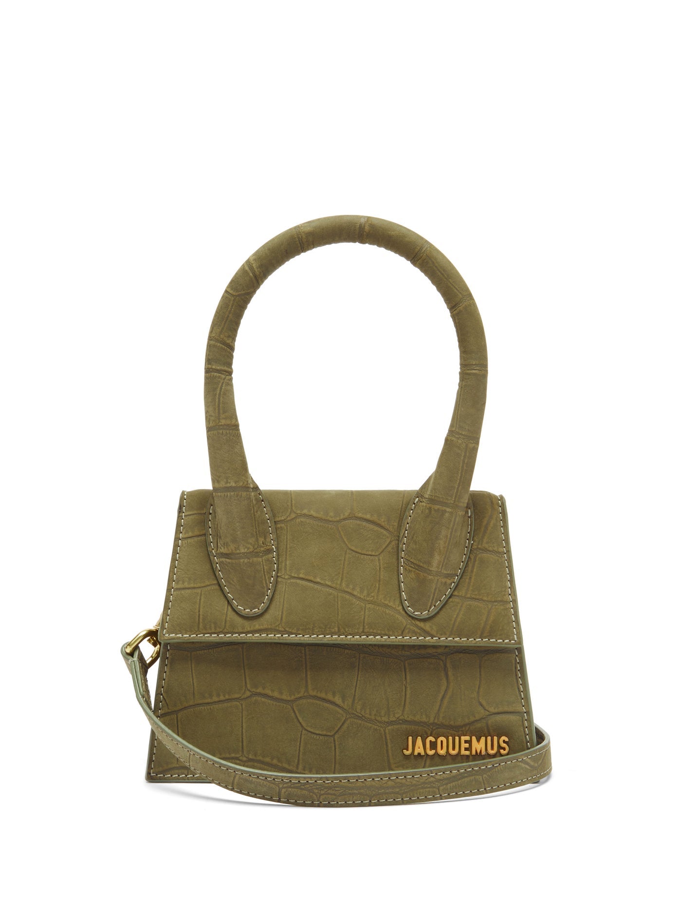 Croc effect leather on sale bag