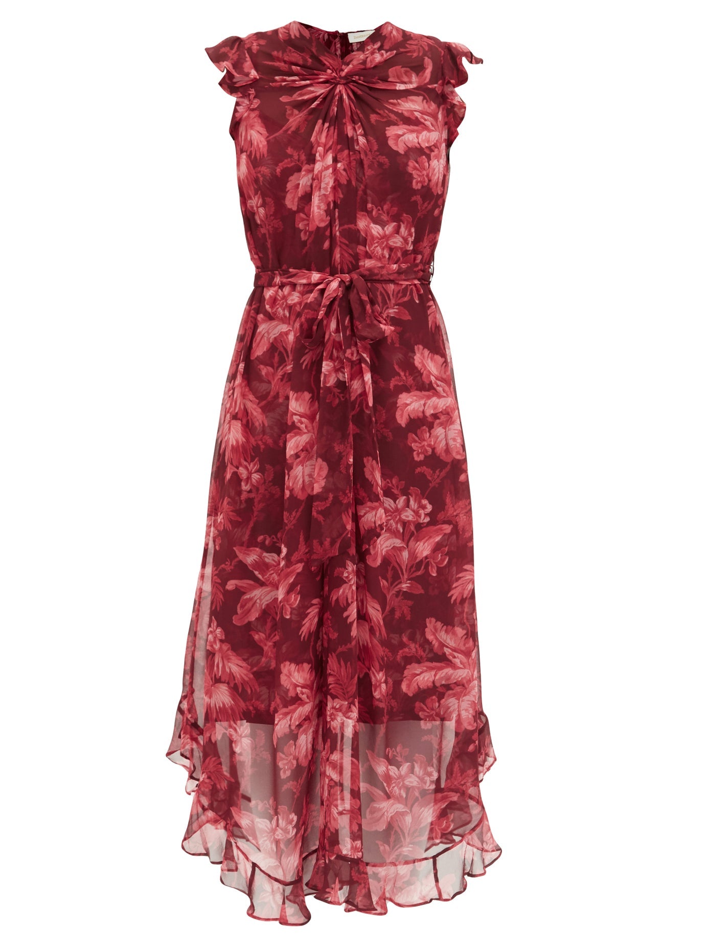 Ladybeetle floral-print chiffon midi dress LangShop Ladybeetle floral-print chiffon midi dress LangShop